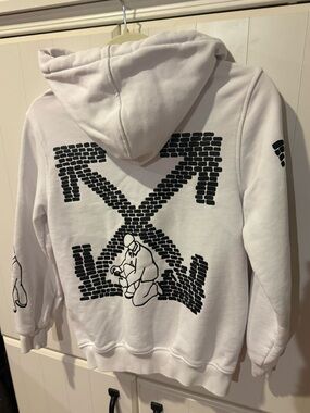 Off-White Kids Brick Arrow Hoodie White Black Virgil Abloh 10-11 140-146 Rare